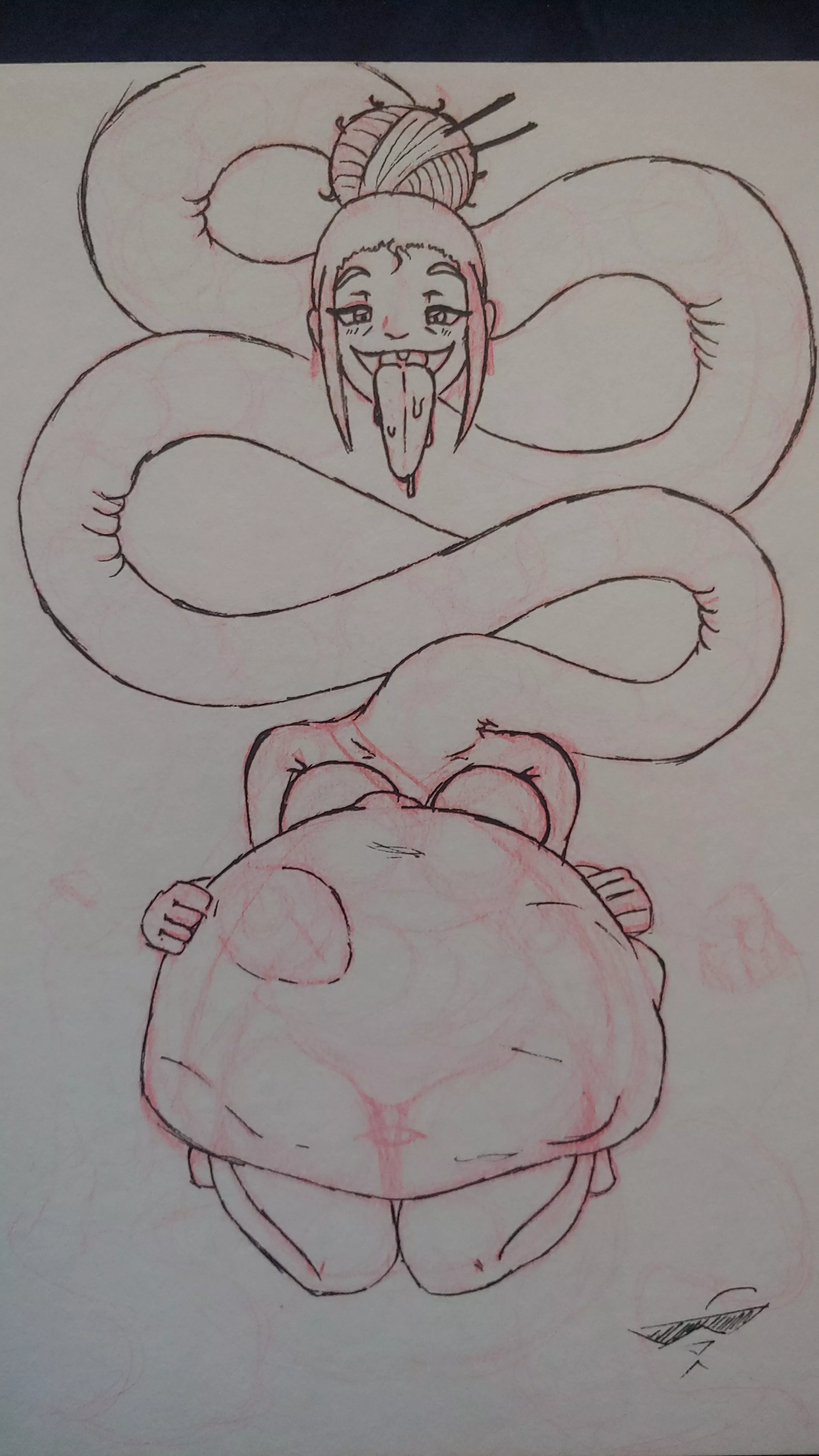 {Image}Rokurokubi vore (Art by me) posted by DarkUrsaman