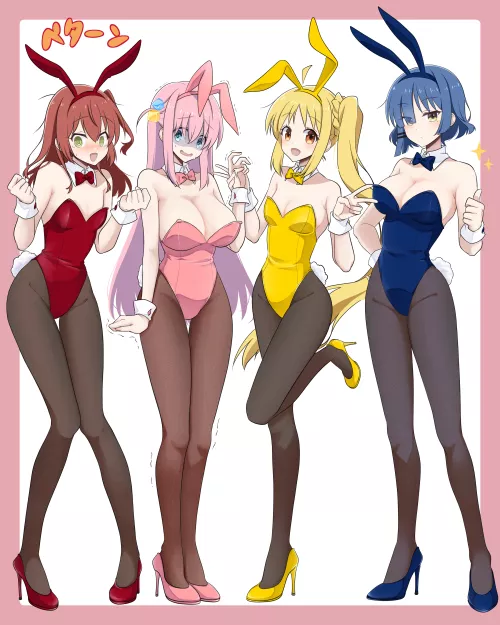 Kessoku Bunnies [Bocchi The Rock!] by ArmorXIII