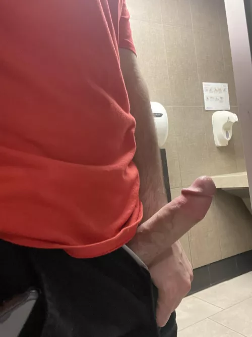 27 M getting Tim’s and couldn’t contain my morning wood so I had to show it off by liamb2195