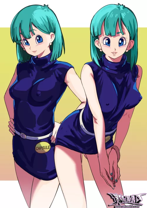 Bulma Wearing a Skin Tight Dress (R-E-L-O-A-D) by KayonXaikyre