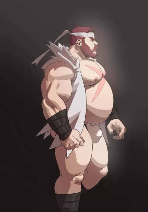 cell shade - Wrestler by Demian_illustrator