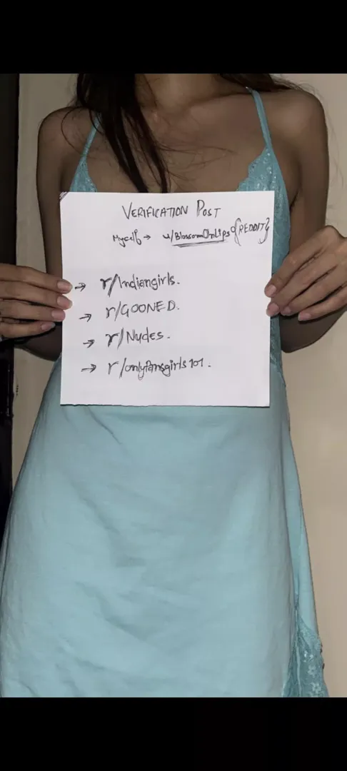 Greetings for Redditor . First #verification post . More content coming soon😈 by BlossomOnLips