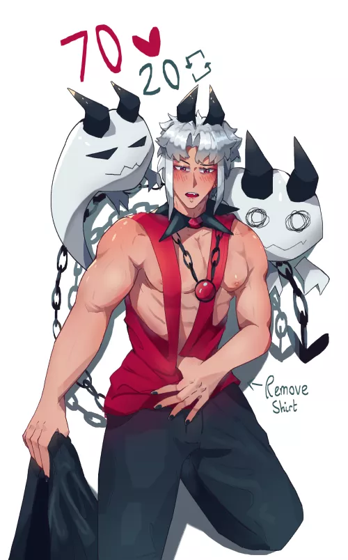 I'm stripping big boob man by maginon