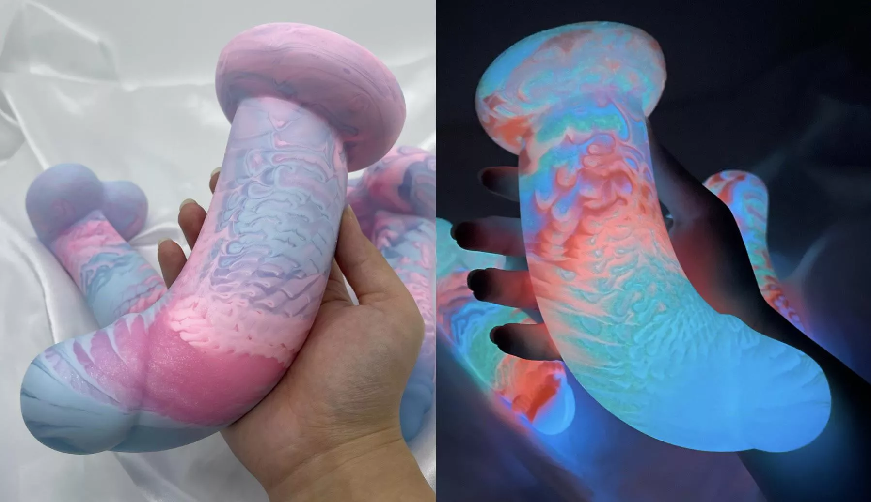 Lights on vs lights off 🤩 posted by ppsculptors