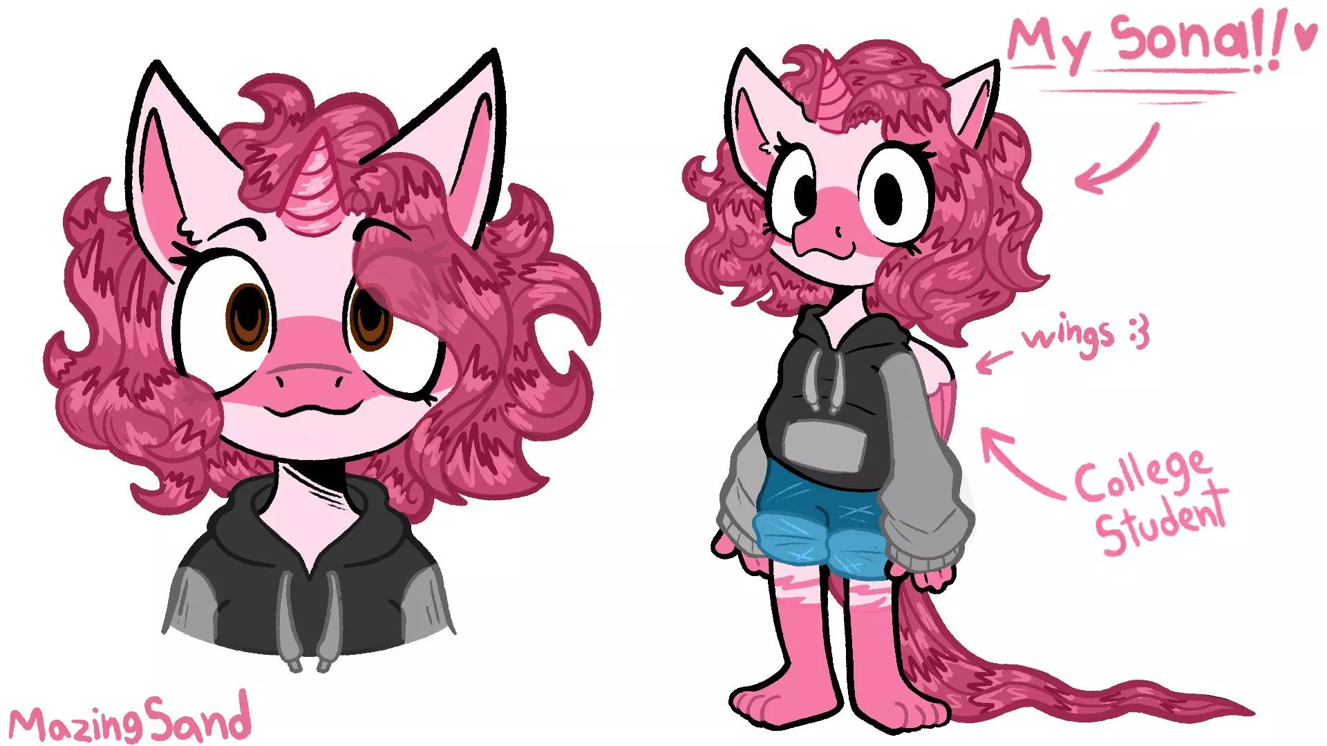 My alicorn sona! Is me as a Alicorn. posted by MazingSand