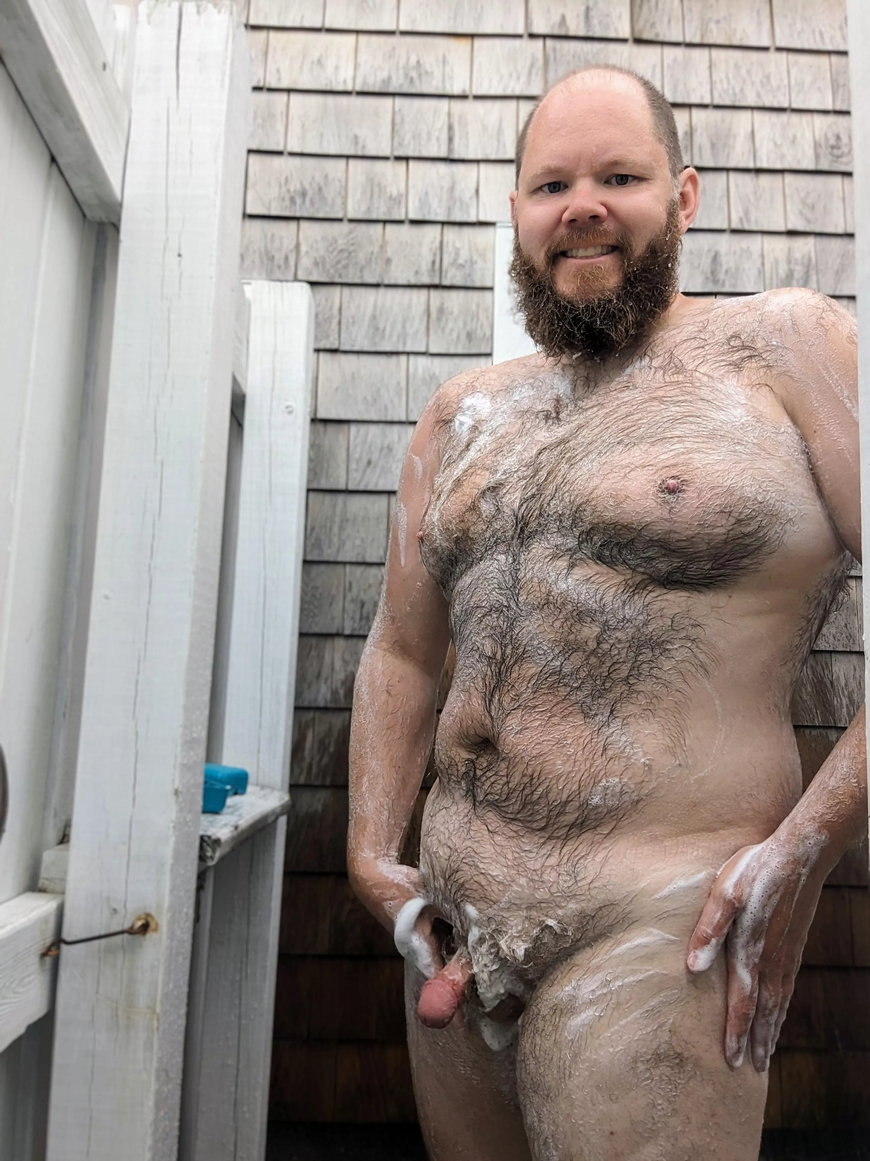 Outdoor Shower is one of my favorite vacation vacation perks. posted by CharminglyDepraved