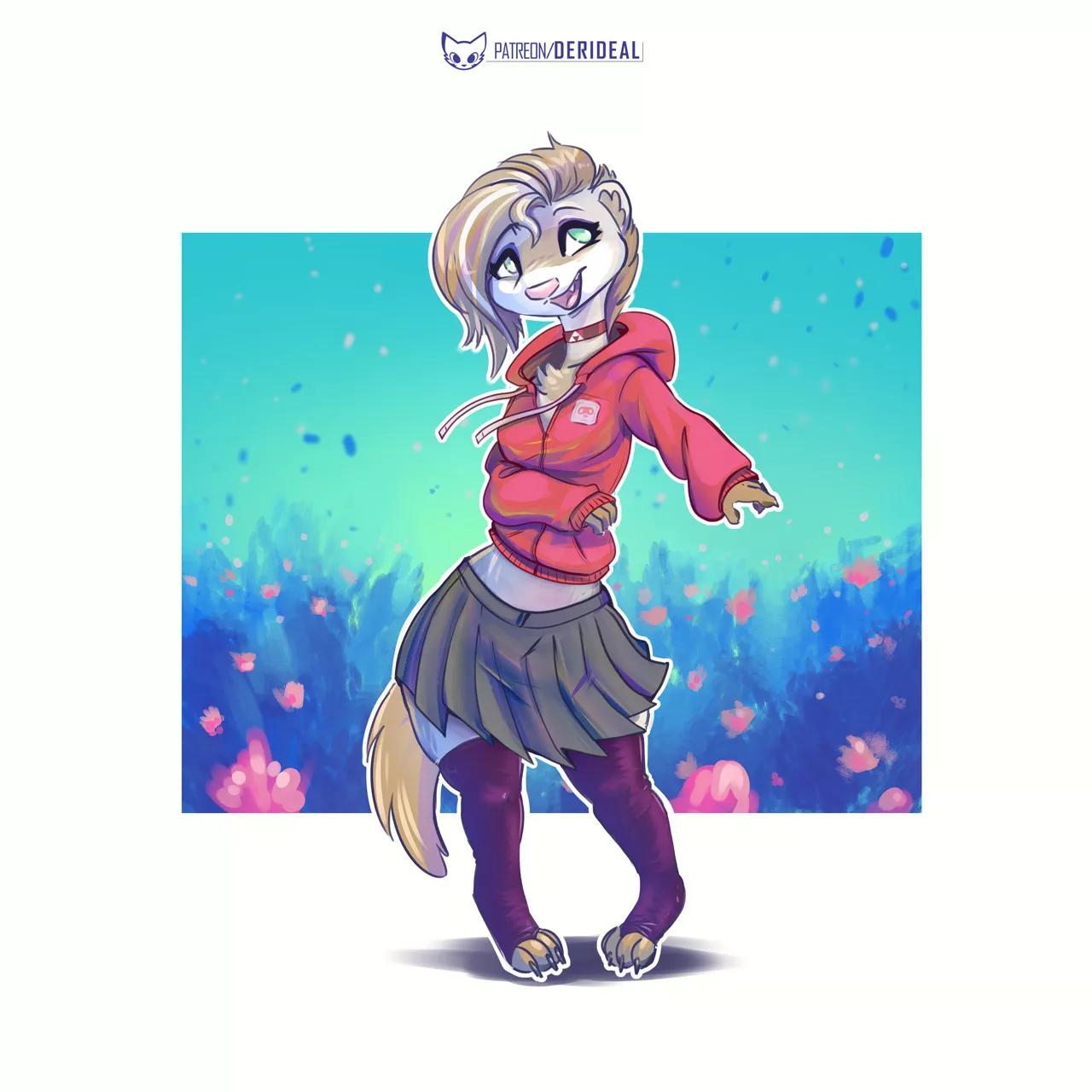 Pan the ferret (art by me) posted by derideal