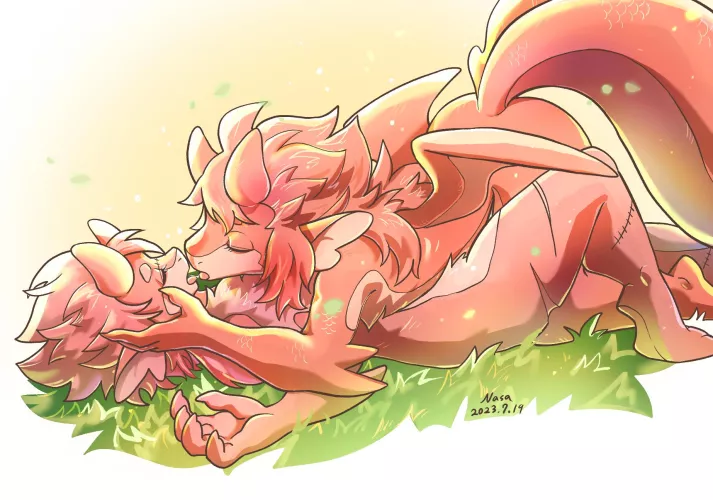 [Q]In the future they love each other. by FurryDragon_NASA_uwu