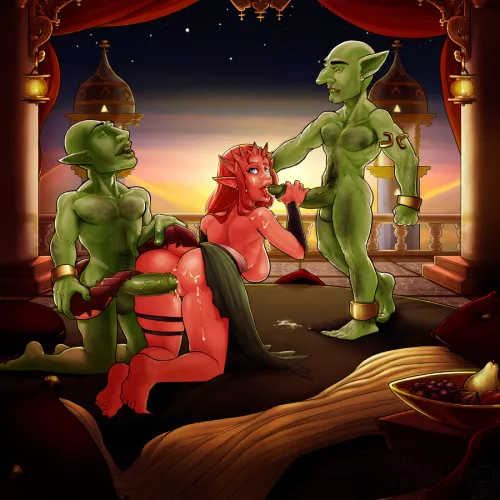 Red dragon (tophatharry) by EnigmusPrime