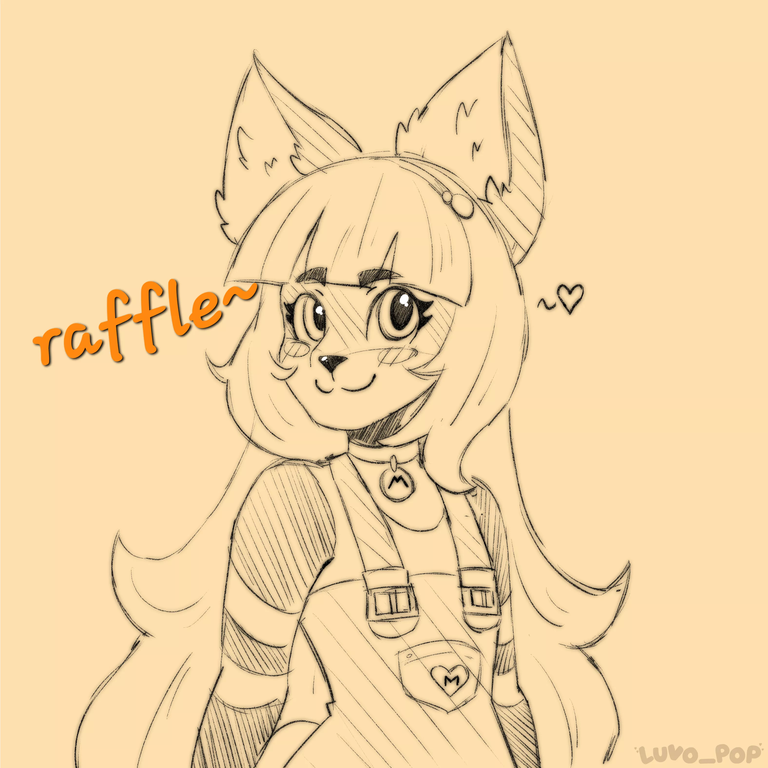 Smol Raffle~ (Free sketch 🧡) by Luvopop posted by luvo_pop