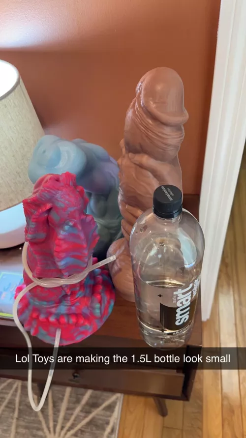 Sometimes I forget how massive these things really are 😂 BD XL Slater, Large Stan and Mr Hankeys XXL Dana’s Grip by CeelCee