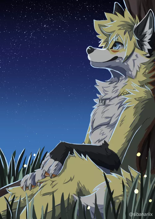 Stargazing 🌠 [Artfight attack ~ art by me @sibanariix] by Sibanariix