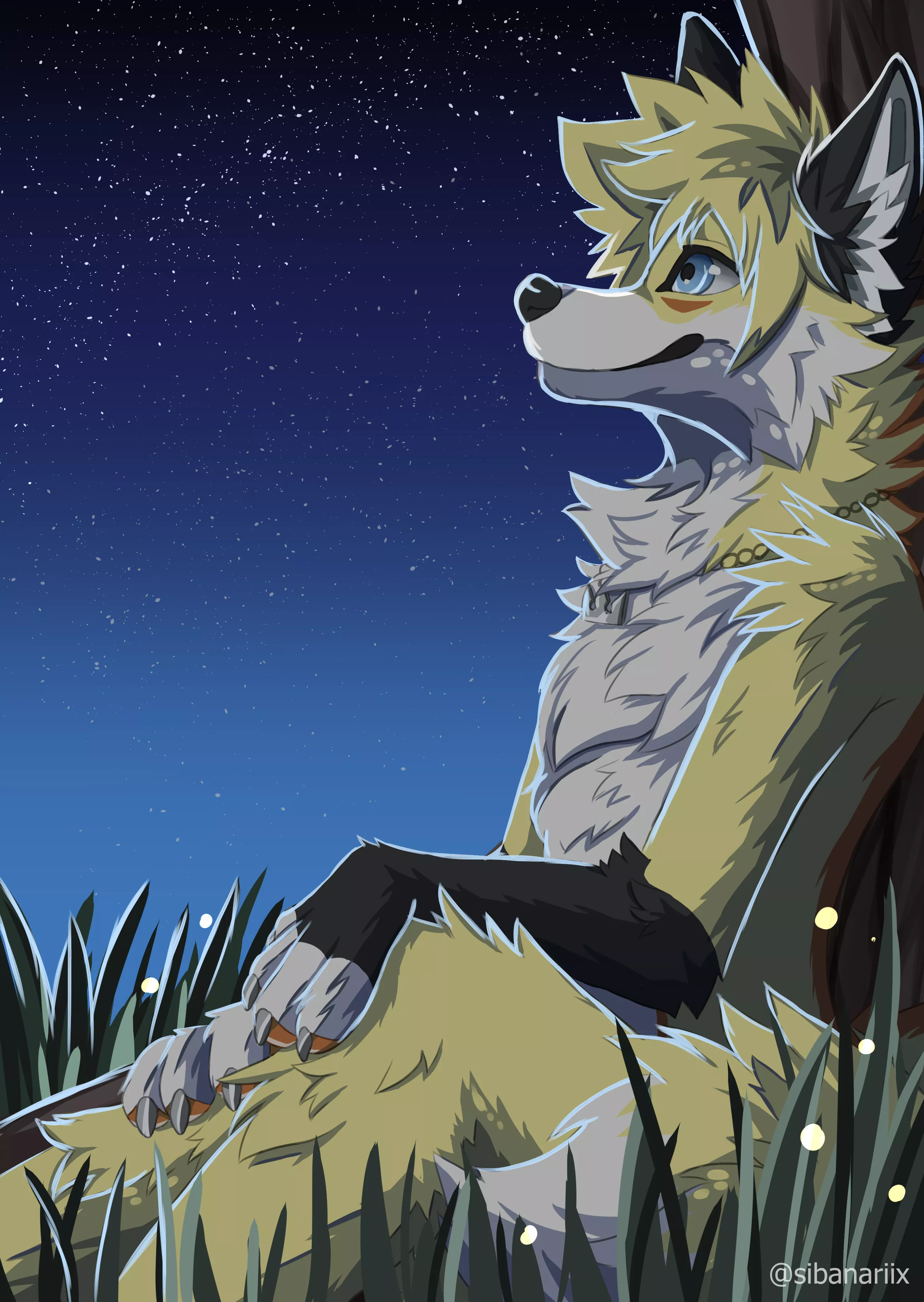 Stargazing 🌠 [Artfight attack ~ art by me @sibanariix] posted by Sibanariix