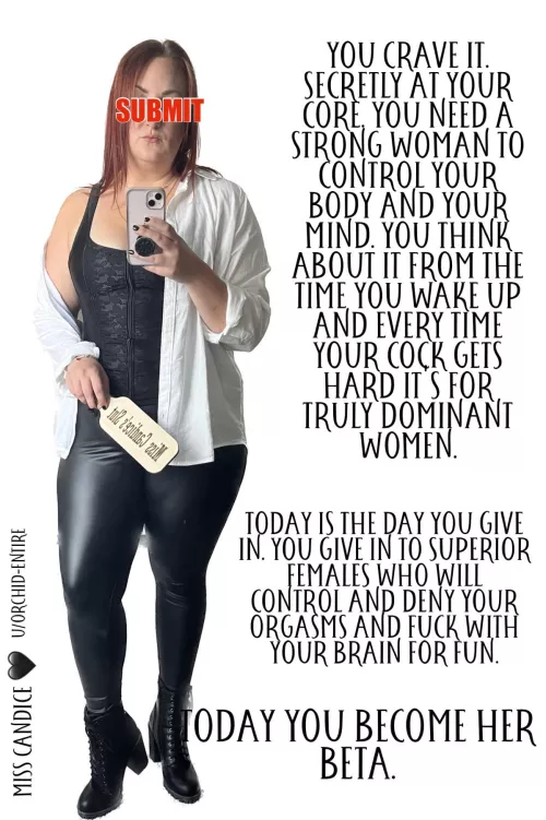 Today is the day you become who you were always meant to be….Hers. by Orchid-Entire