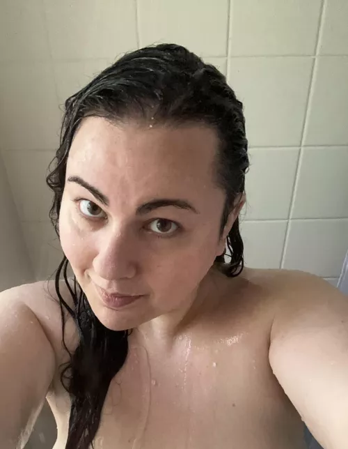 Wet shower selfie. by KinkyFatHoney