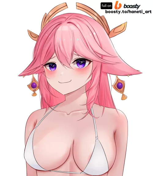 Yae Miko [Genshin impact] by Haneti_art