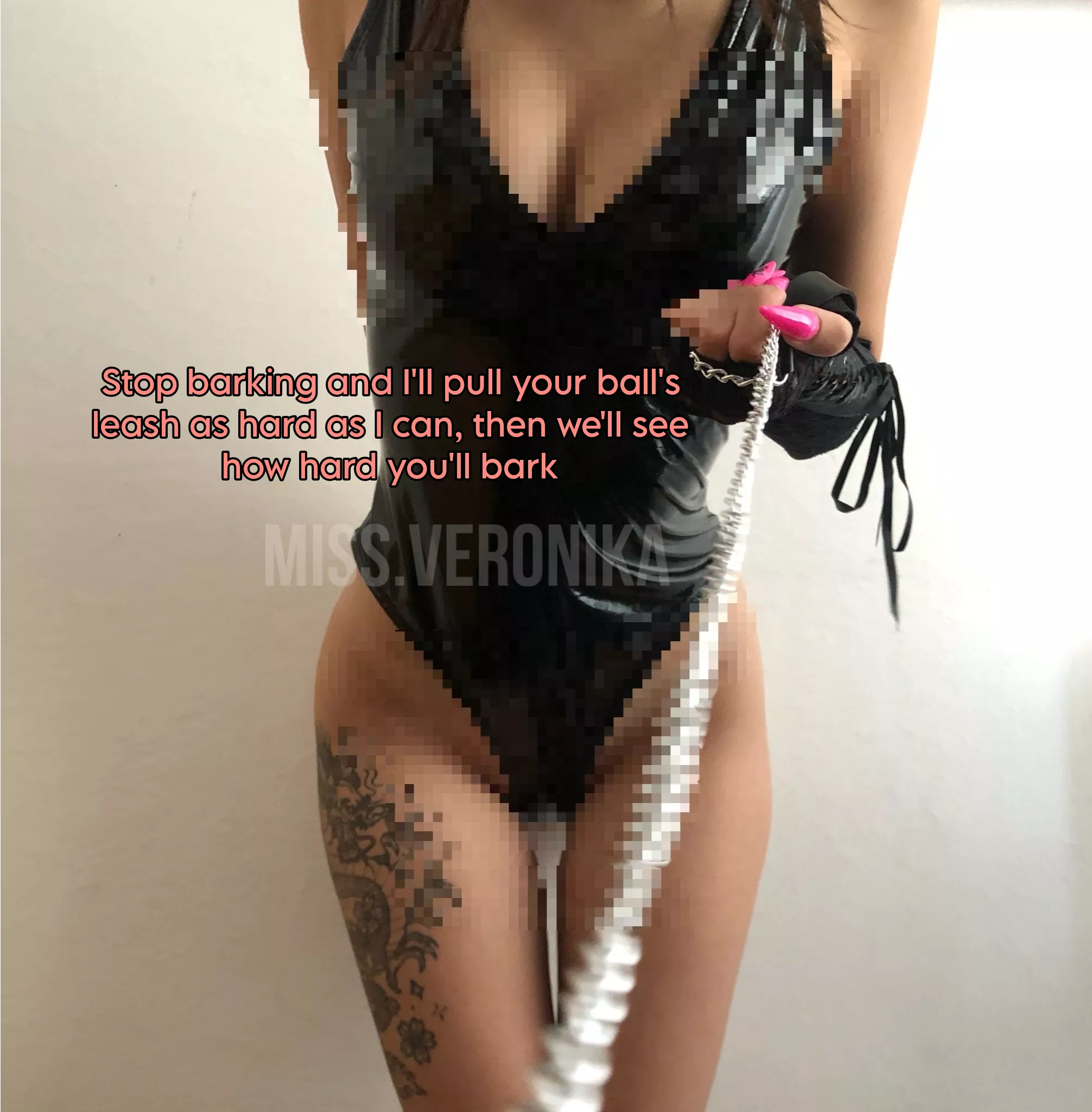 You better start if you don't want to loose your genitals😈⛓️ posted by Miss_Veronika