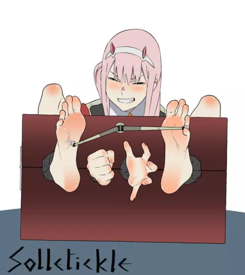 Zero two tickled by Dom3lor