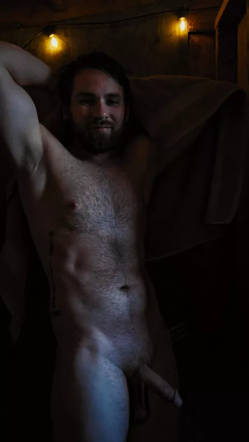 Drying off a fuzzy chest takes time, but I know some ways to make it pass faster... by throwitawaypdx