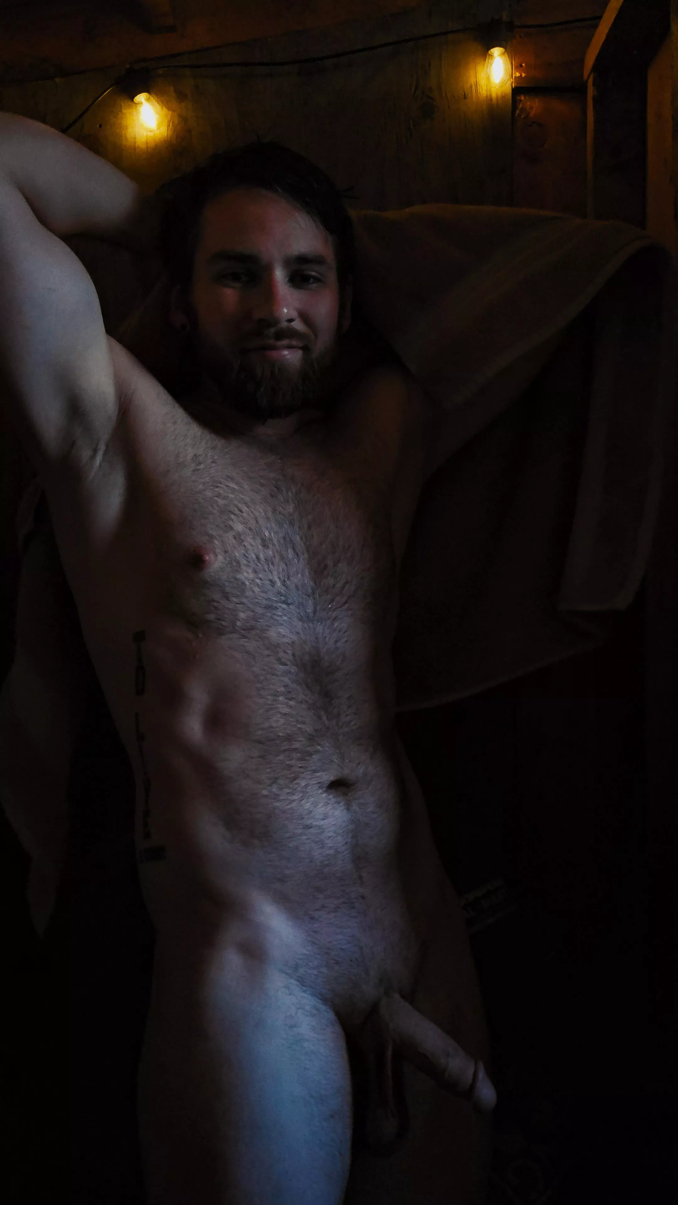 Drying off a fuzzy chest takes time, but I know some ways to make it pass faster... posted by throwitawaypdx