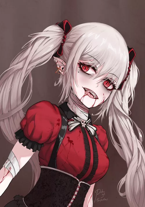 Edgy vampire gal (DukeOfTorpedoes)[OC] by DukeTorpedo
