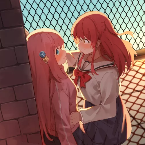 Kita cornering Bocchi (By MILKTEA) [Bocchi the Rock!] by queshu22