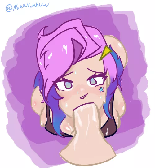 (OC) Hooking up with Seraphine part 2 [NokkNokkUwU] by NokkNokkUwU