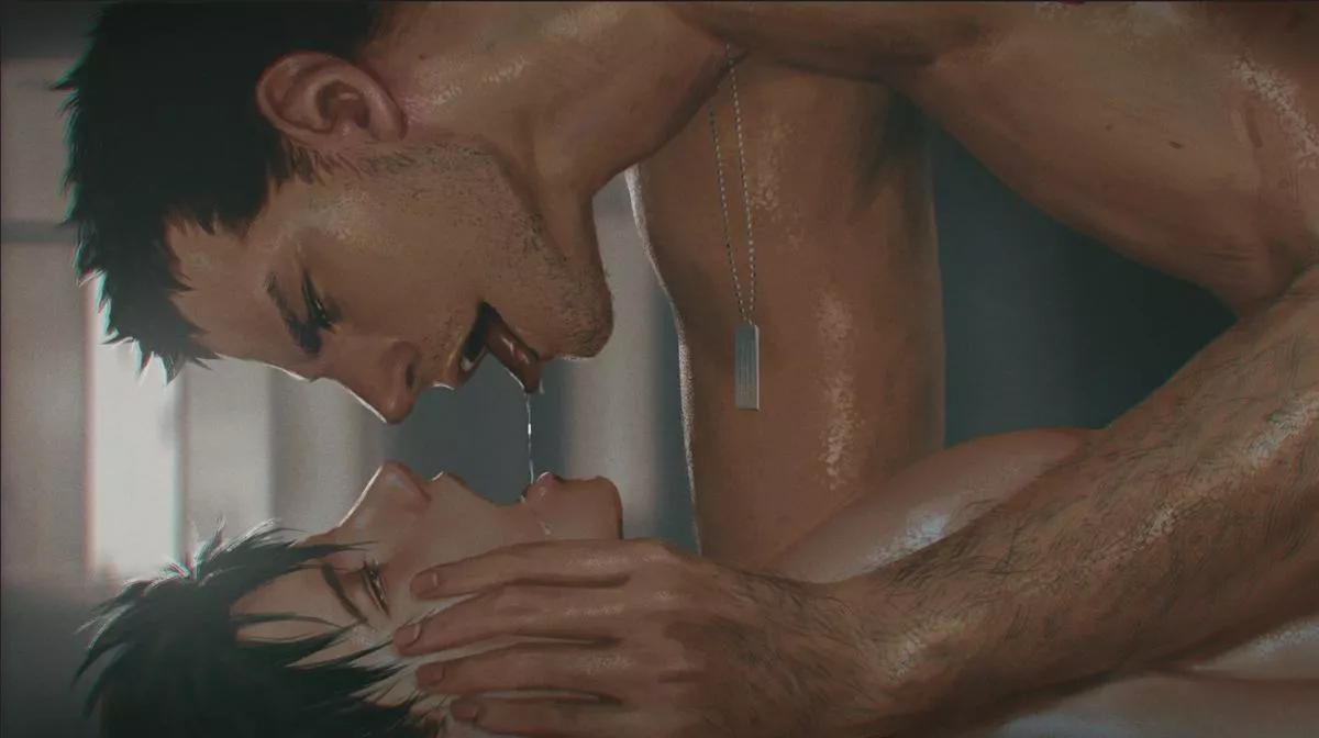 Spit on mouth 💦 [Penguin Frontier] posted by Kvaldir12