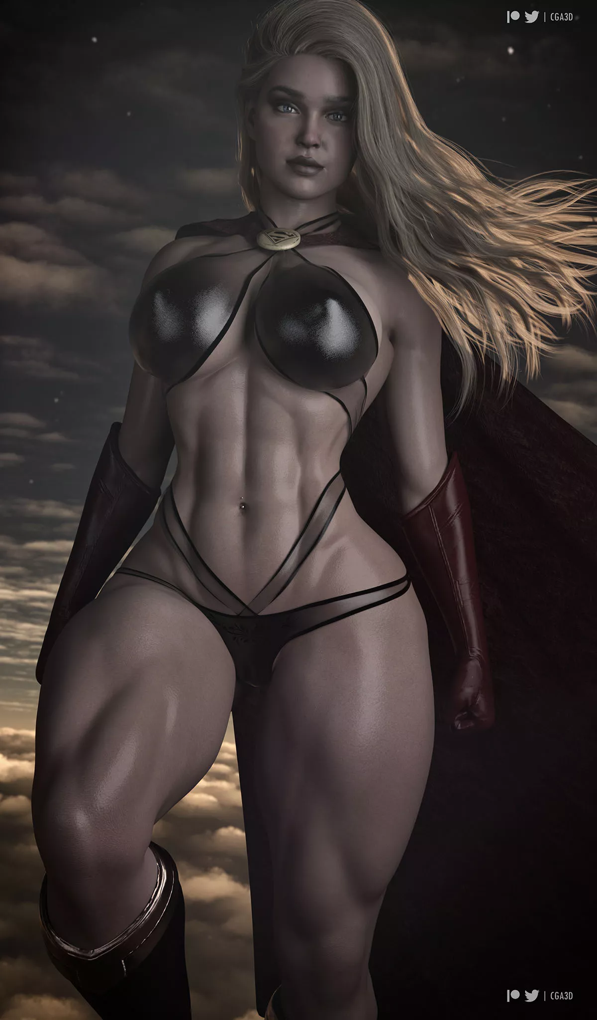 Supergirl (Cga3D) [DC] posted by Kuro-Oji