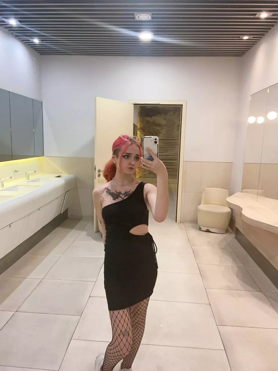 The dress is not the only thing that's tight for this goth girl posted by Lachs_