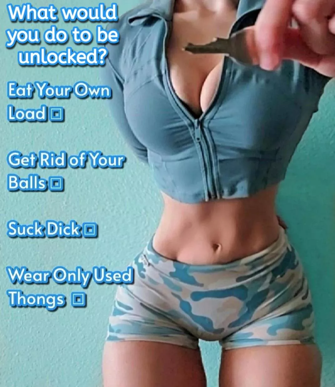 What would you do to be unlocked? posted by bigbootymami19