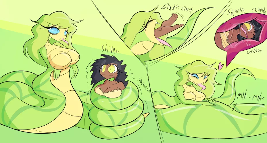 {Comic} Helping herself to a chilly Fritzy (Art by JackMunchy) by JackMunchy