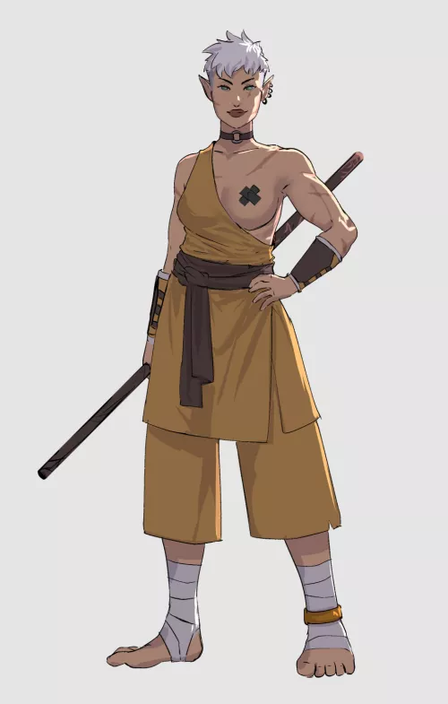 Monk (original art by me) by ptsalad