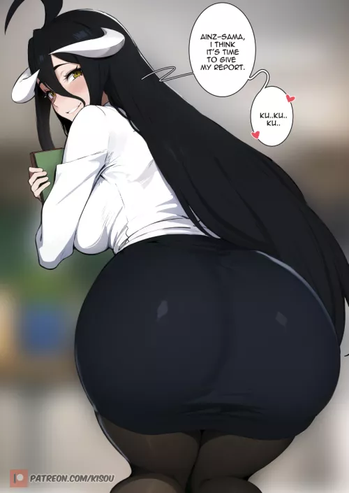 Office Lady Albedo [Artist: Kisou] by ComaOfSouls