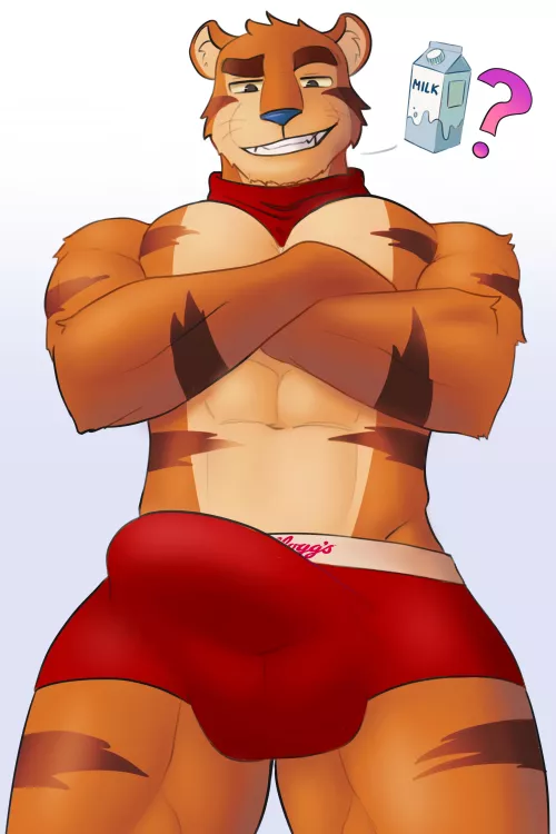 Tony is always there once you run out of milk!🥛💦 (Art by me) by Steinii0506