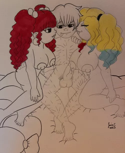 Commission - Sharing a Man by LoversboxLain