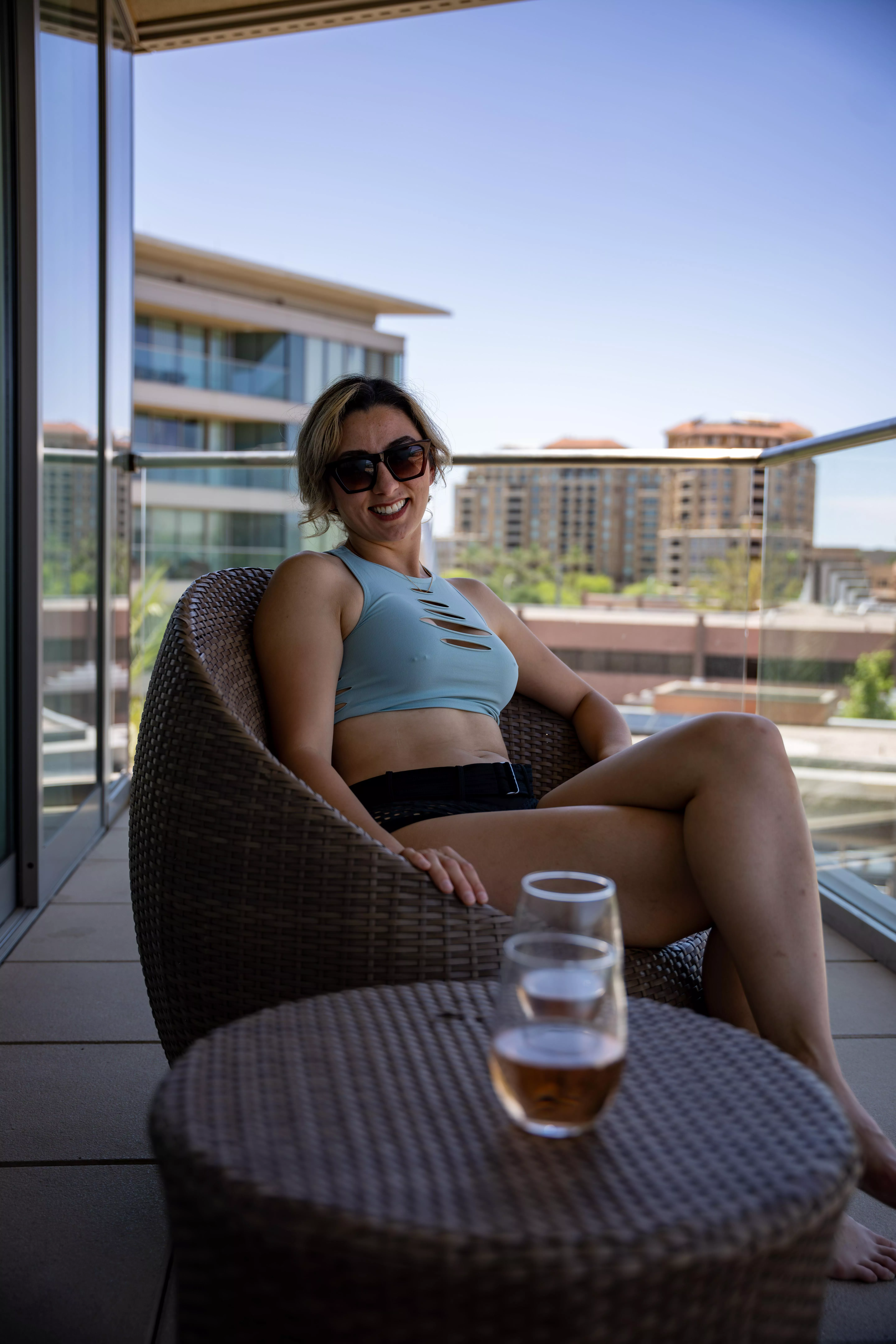 [F] Enjoying some wine on the hotel balcony posted by lacy_Kelly16