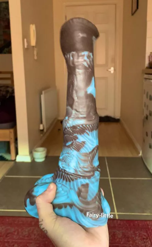 My first fantasy dildo and my first BIIIIIIGGGG dildo!! What was your first one and how long did it take you to manage itV Wish me luck on wrecking my coochie! It’s Chance flared by fairy-little