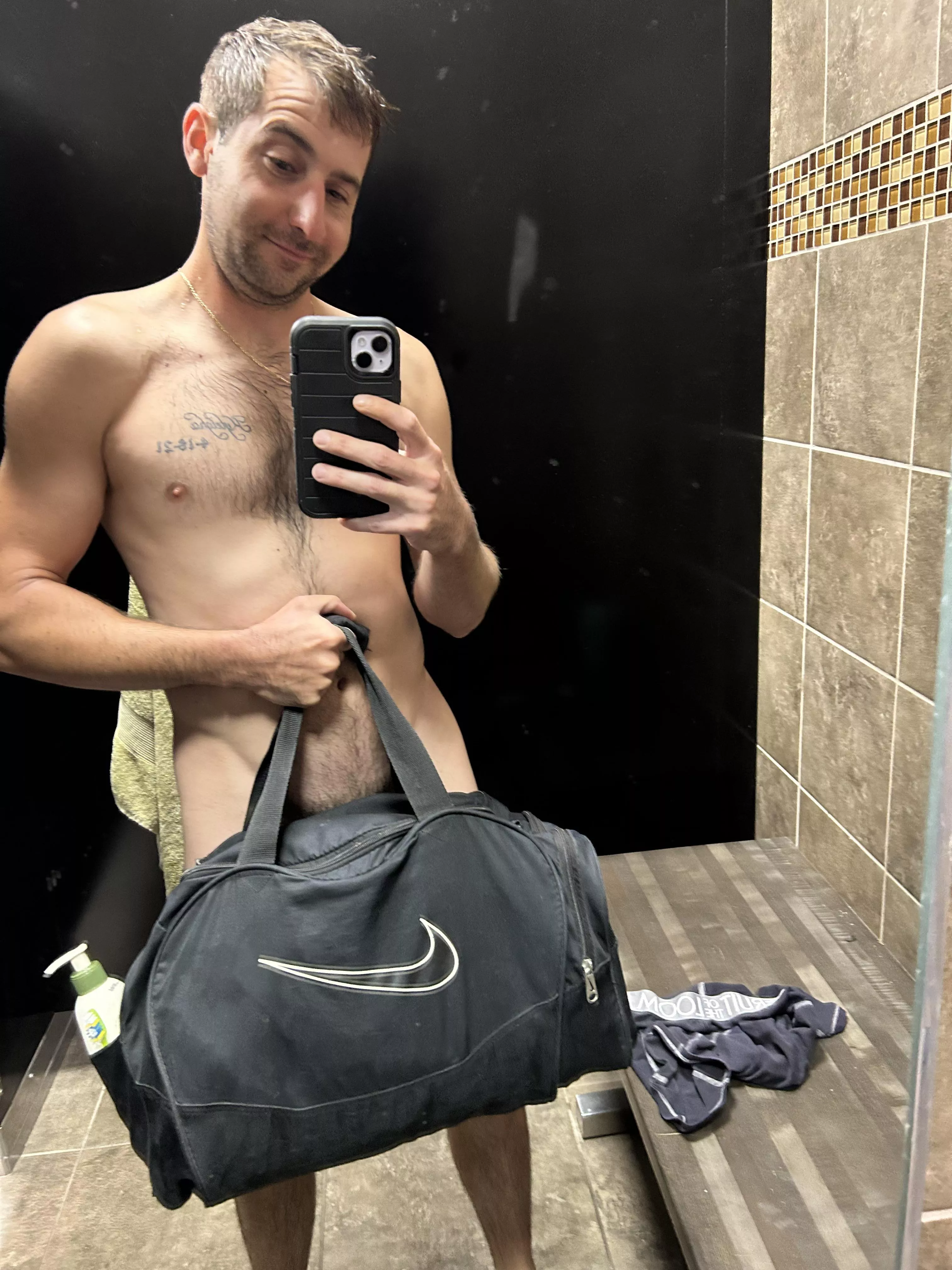 Sorry bout the gym bag 🫣 posted by Roo_lawnmaster