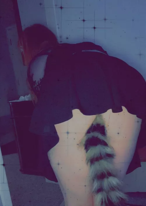 A little photo from when I tried out wearing a tail 😜🦊 by BritishHarley