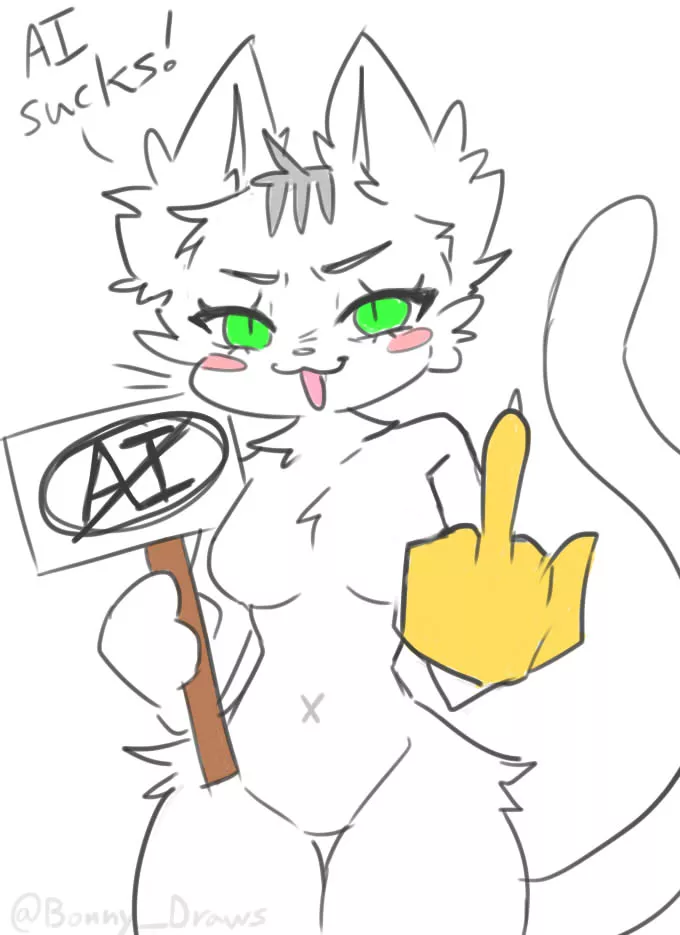 (OC) Based Cat posted by BonnyDraws