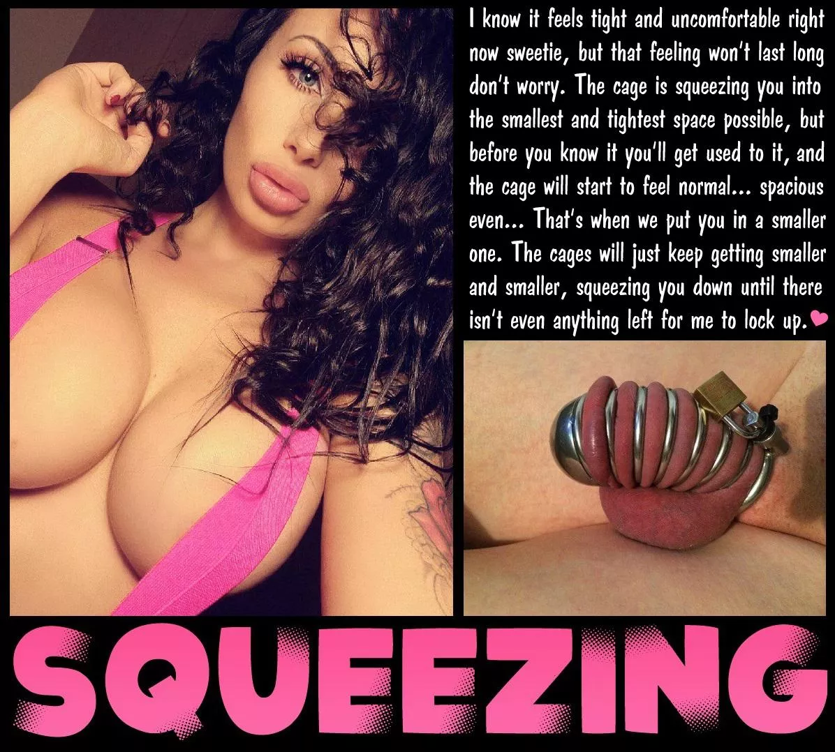 SQUEEZING [chastity] [femdom] [shrinking] posted by Teas_Denial