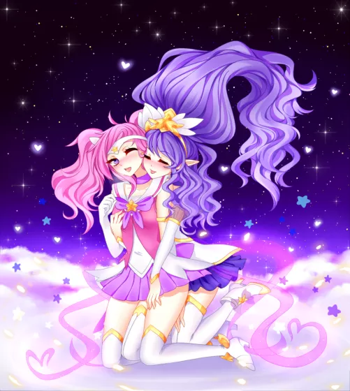 Star Guardian Lux x Star Guardian Janna 1/2 (KrissyPootel) by VanilleRainbow