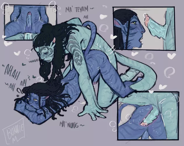 Aonung and Neteyam have a night of passion (Bonnie Mcrack) [James Cameron’s Avatar] by Prudent_Bullfrog