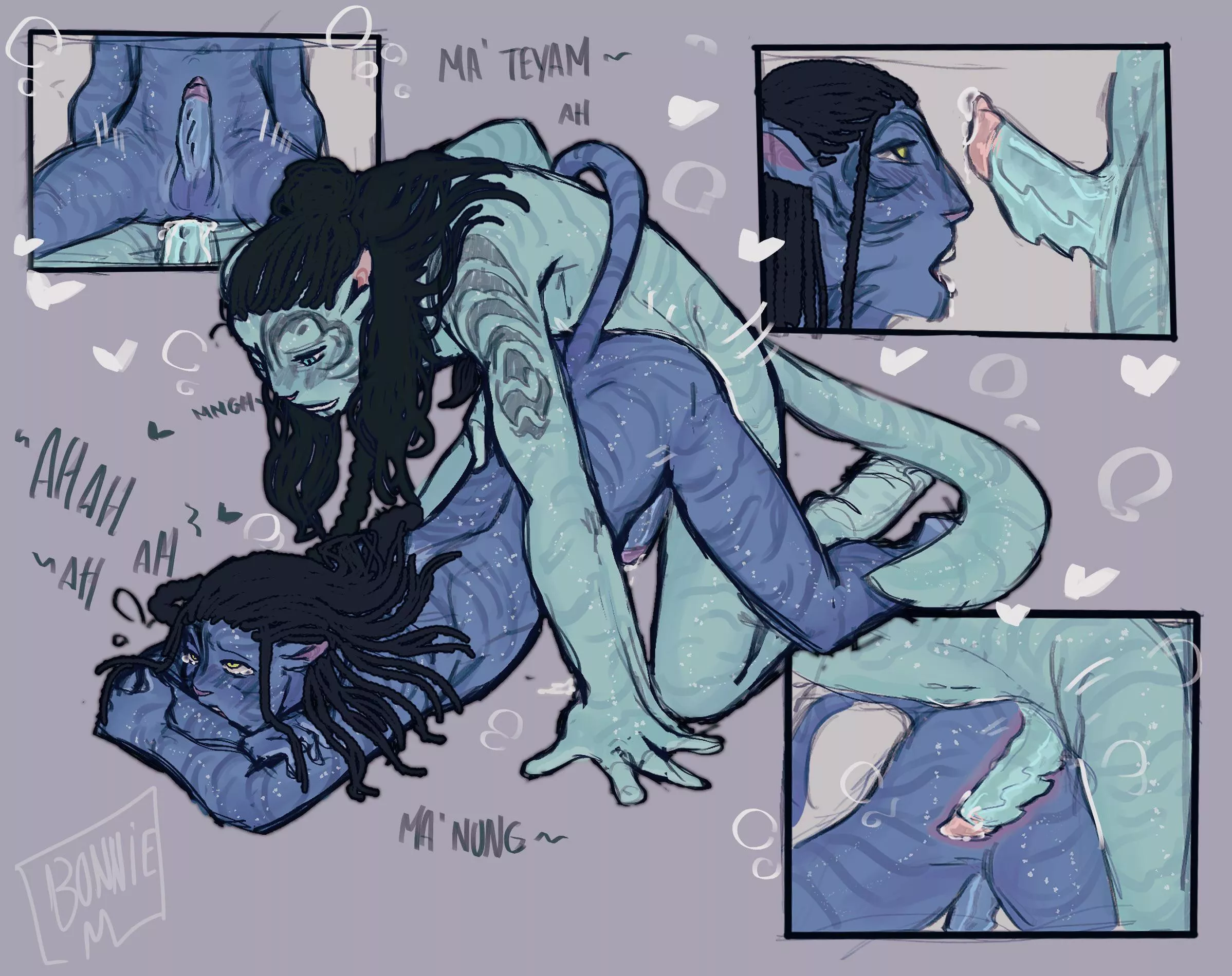 Aonung and Neteyam have a night of passion (Bonnie Mcrack) [James Cameron’s Avatar] posted by Prudent_Bullfrog