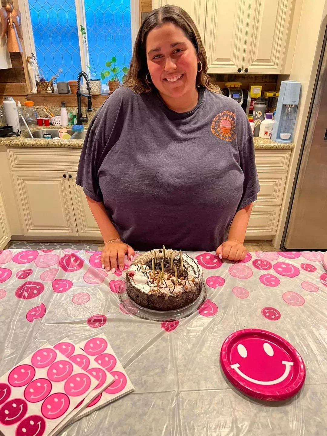 Busty birthday posted by FloatWithUs