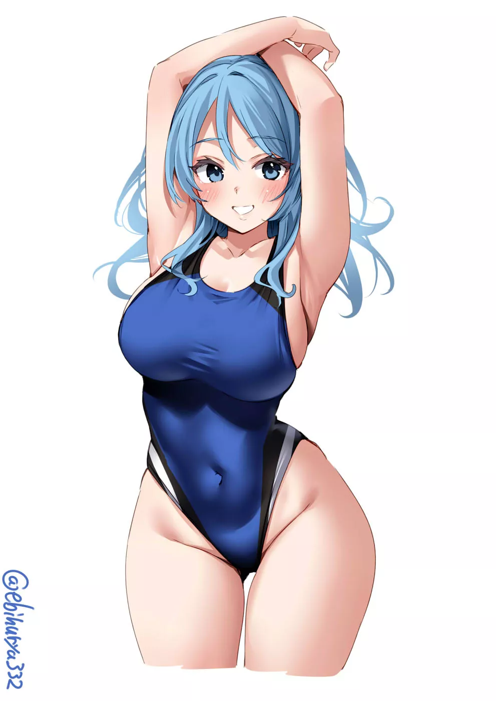 Competition Swimsuit Urakaze (Ebifurya) [KanColle] posted by llamanatee