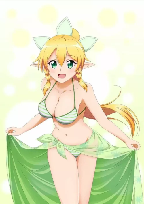 Leafa in a bikini by LanguageLawNerd