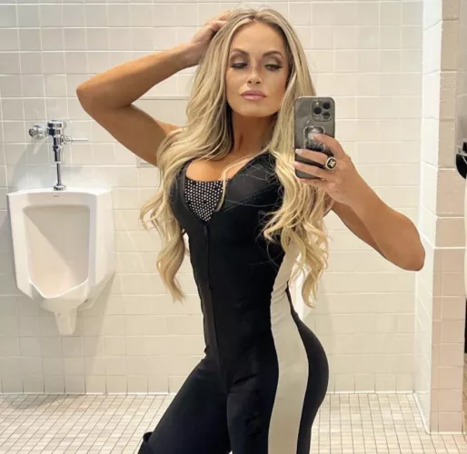 Trish Stratus (in men's restrooms 👀) by WWEHotWomen