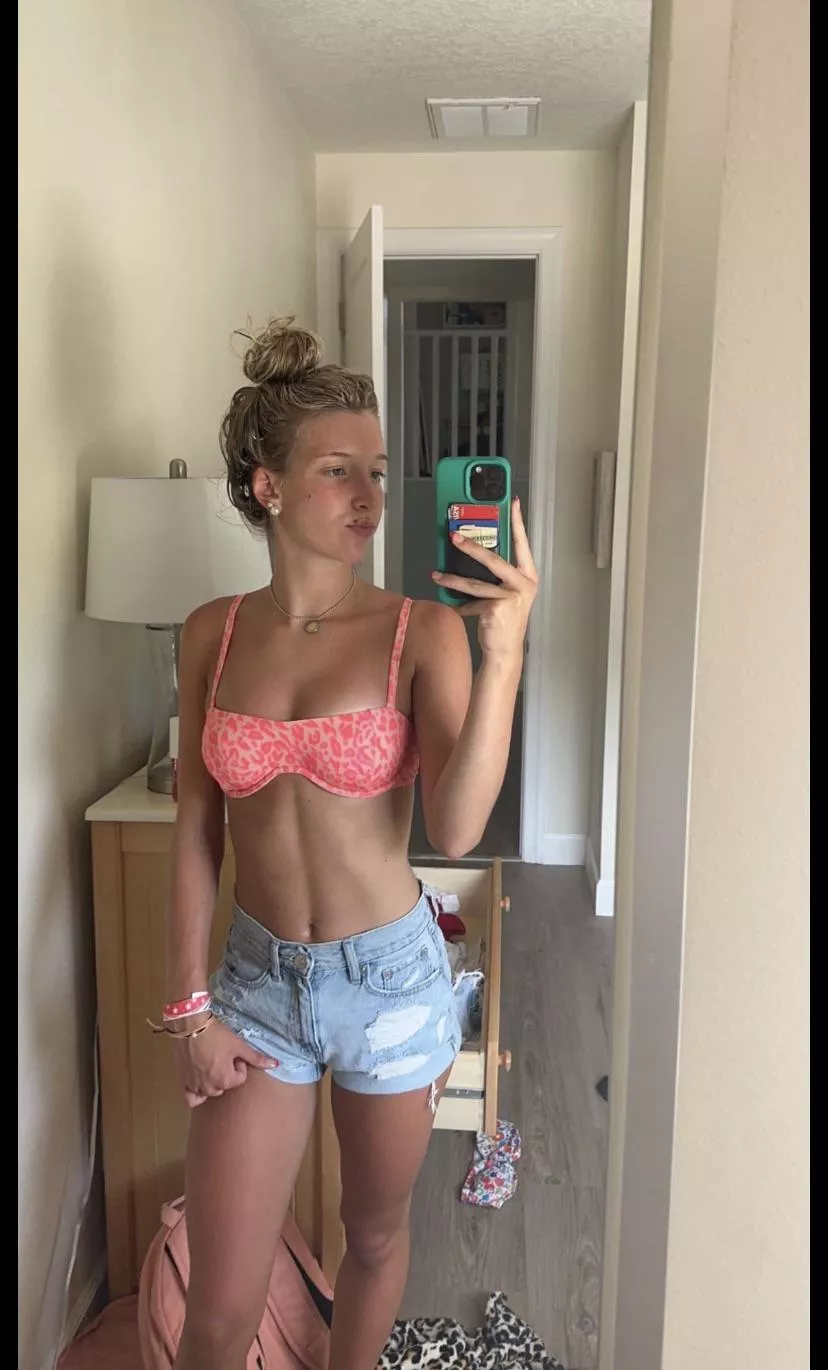 Blonde in Pink Bikini Top posted by theIRLfeeder